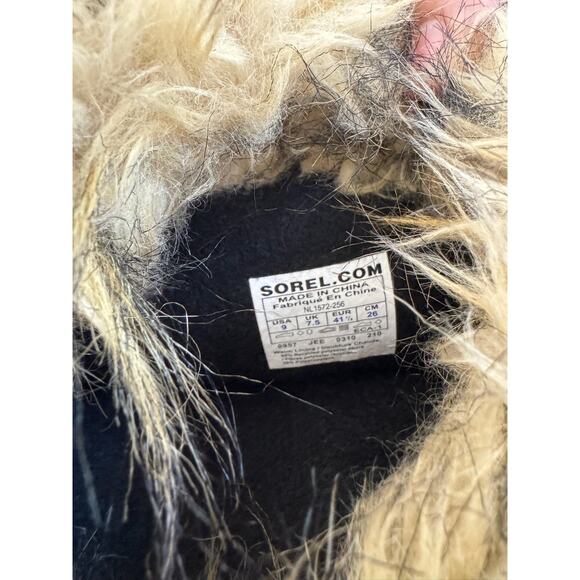 Sorel Cate The Great Tall Brown Tan Fur-Lined Waterproof Women Boots Size 9 - Picture 10 of 10